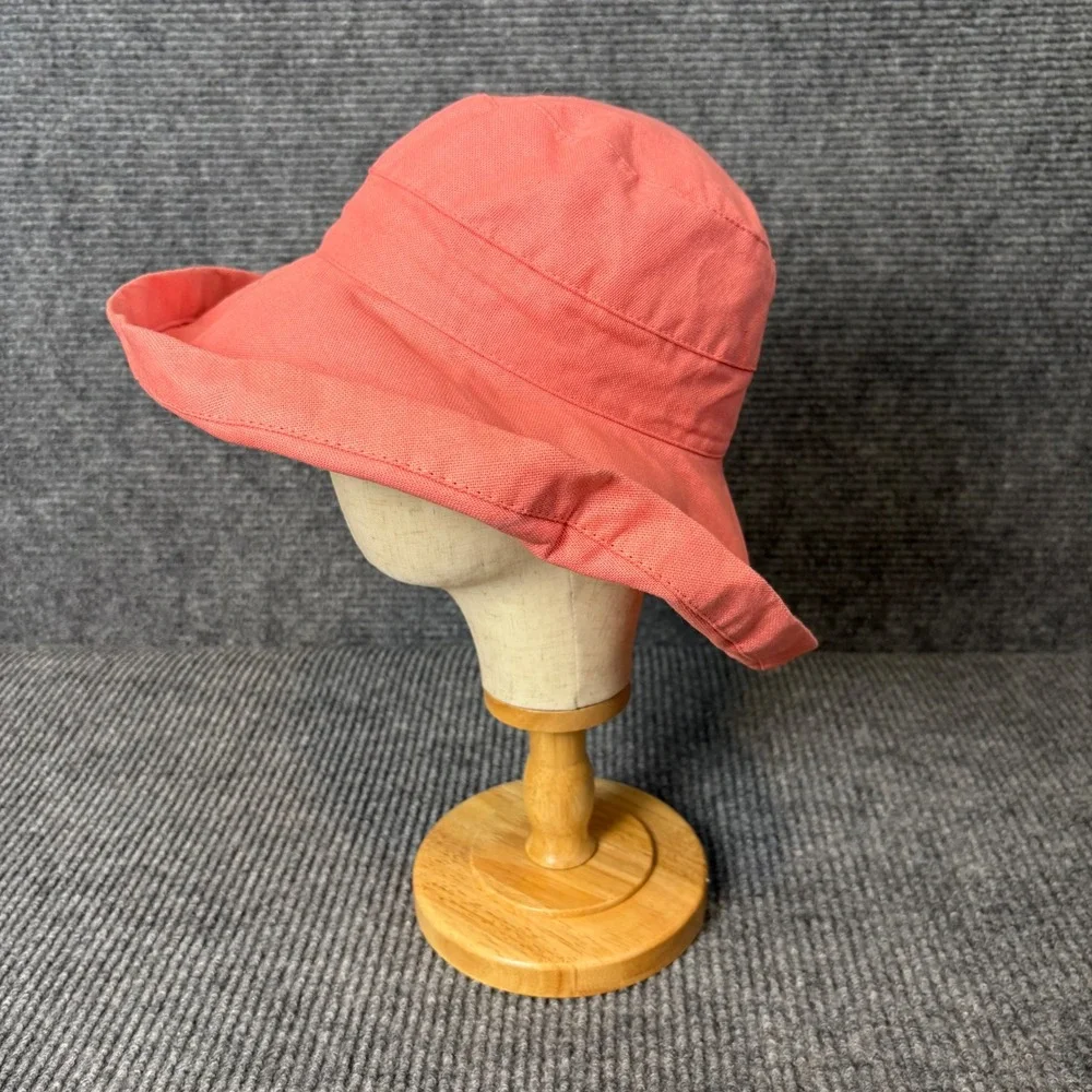 Scala Collezione Coral Wide Brim Sun Hat 100% Cotton Packable Adjustable OS